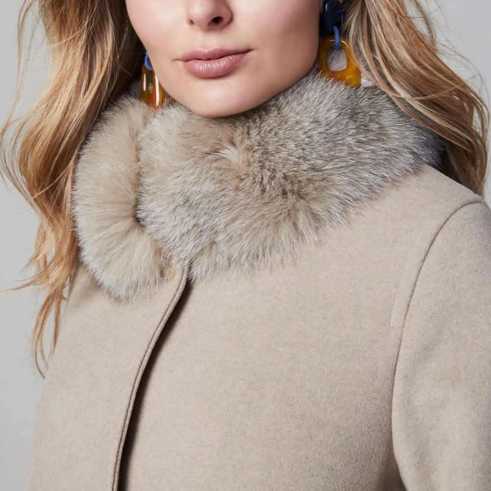 Mallia - Fur Collar Cashmere Blend Coat ✨2x Host Pick✨